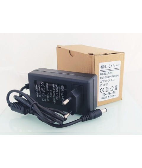 ՀՈՍԱՆՔԻ ՍՆՈՒՑՄԱՆ ԲԼՈԿ Live Power LP-224 12V 3A 5.5x2.5 mm